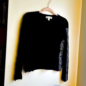 Black Michael Kors long-sleeve shirt.
